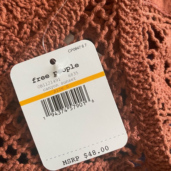 Free People Sydney Crochet Bralette in Terracotta - Picture 5 of 7